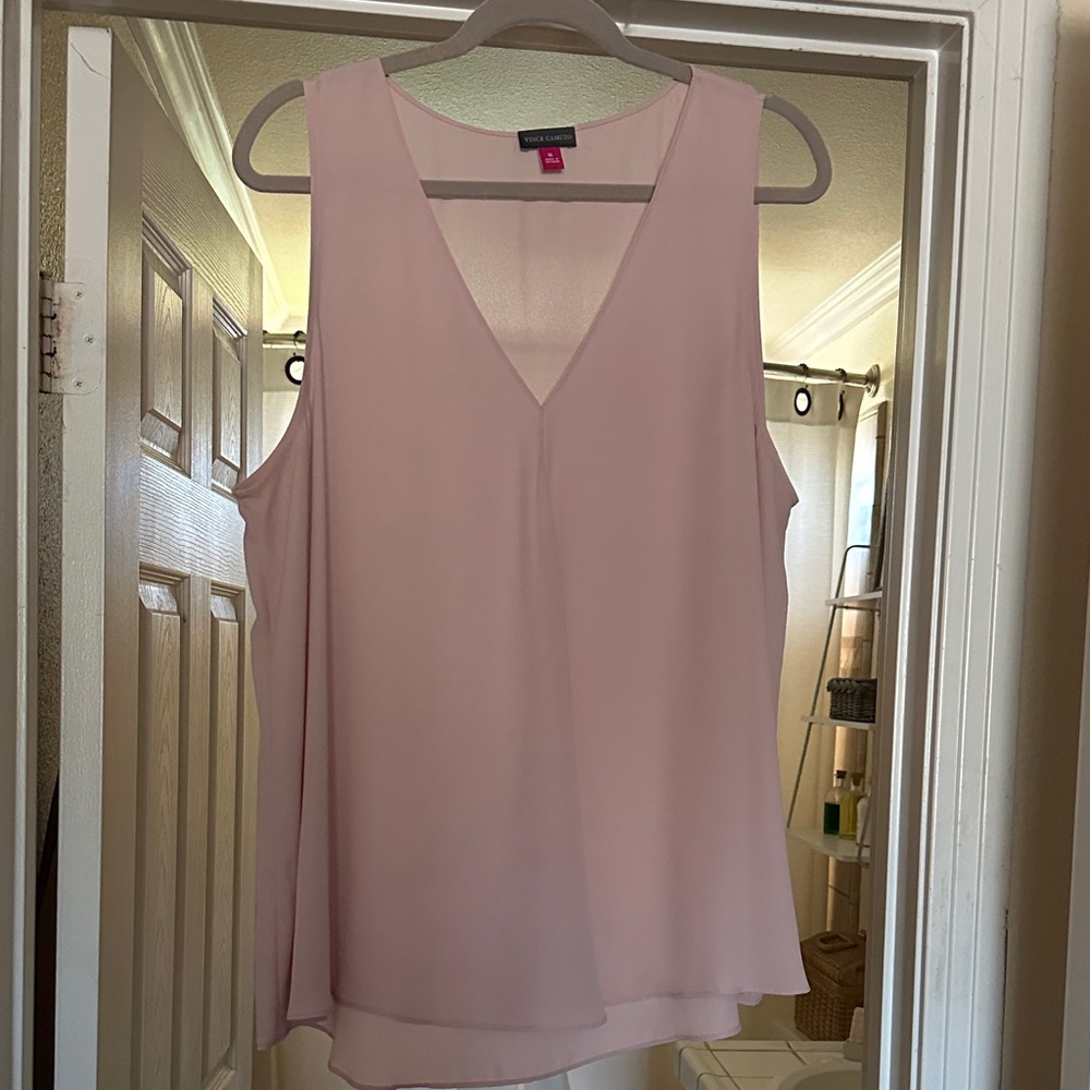 Elegant Pink Sleeveless Top